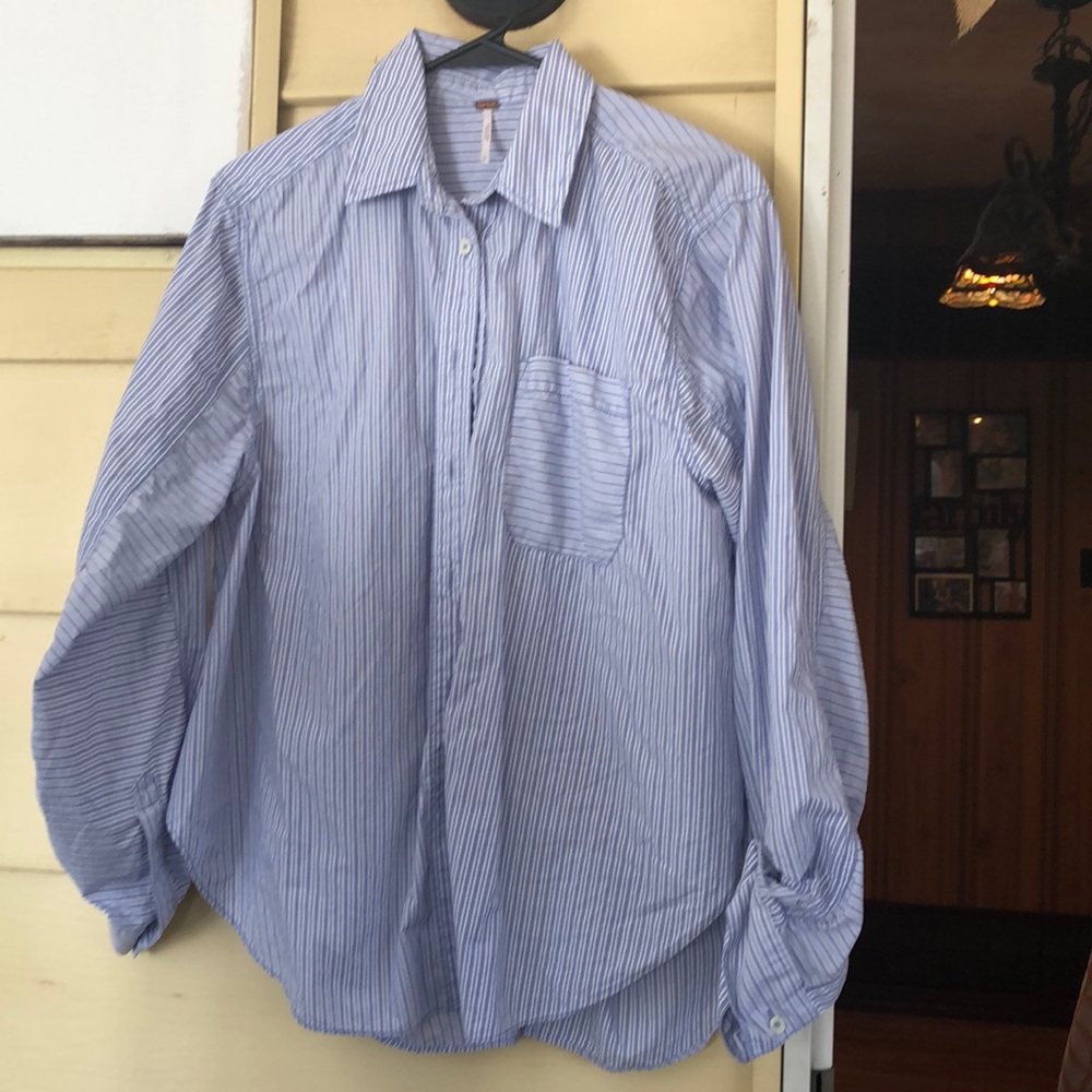 Free people now back button down.